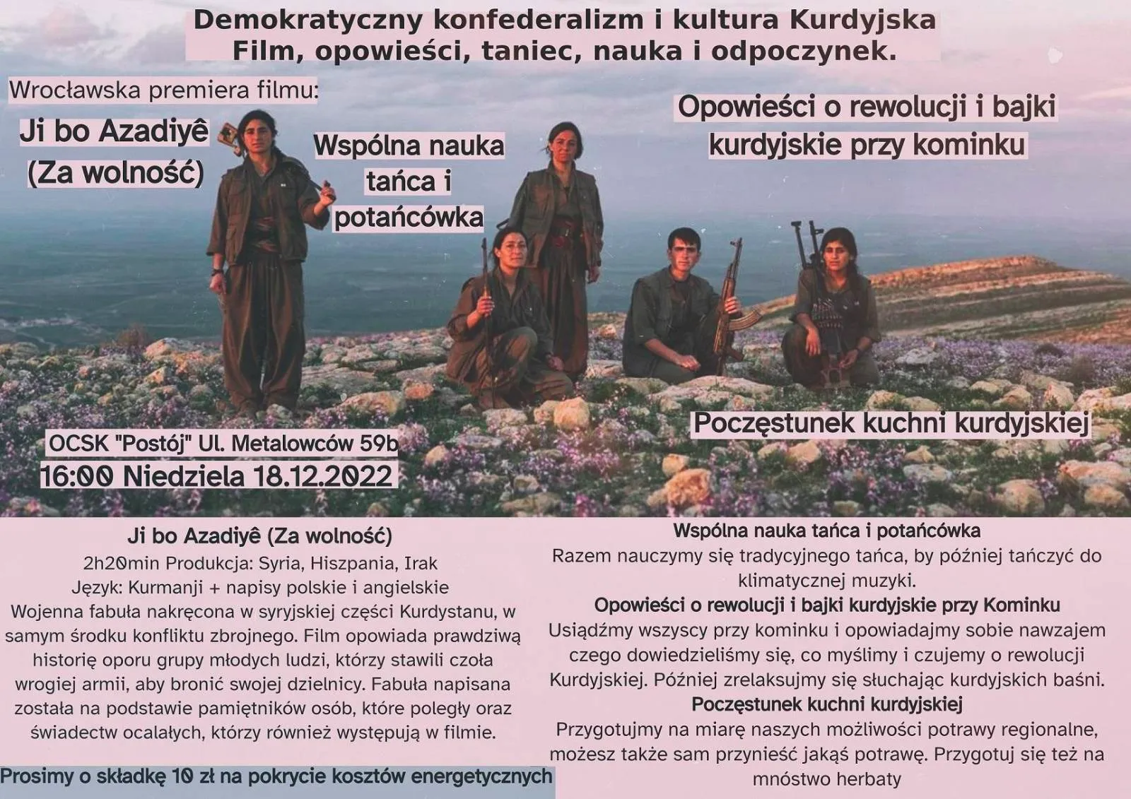 Demokratyczny konfederalizm i kultura Kurdyjska [Film, opowieści, taniec, nauka i odpoczynek]