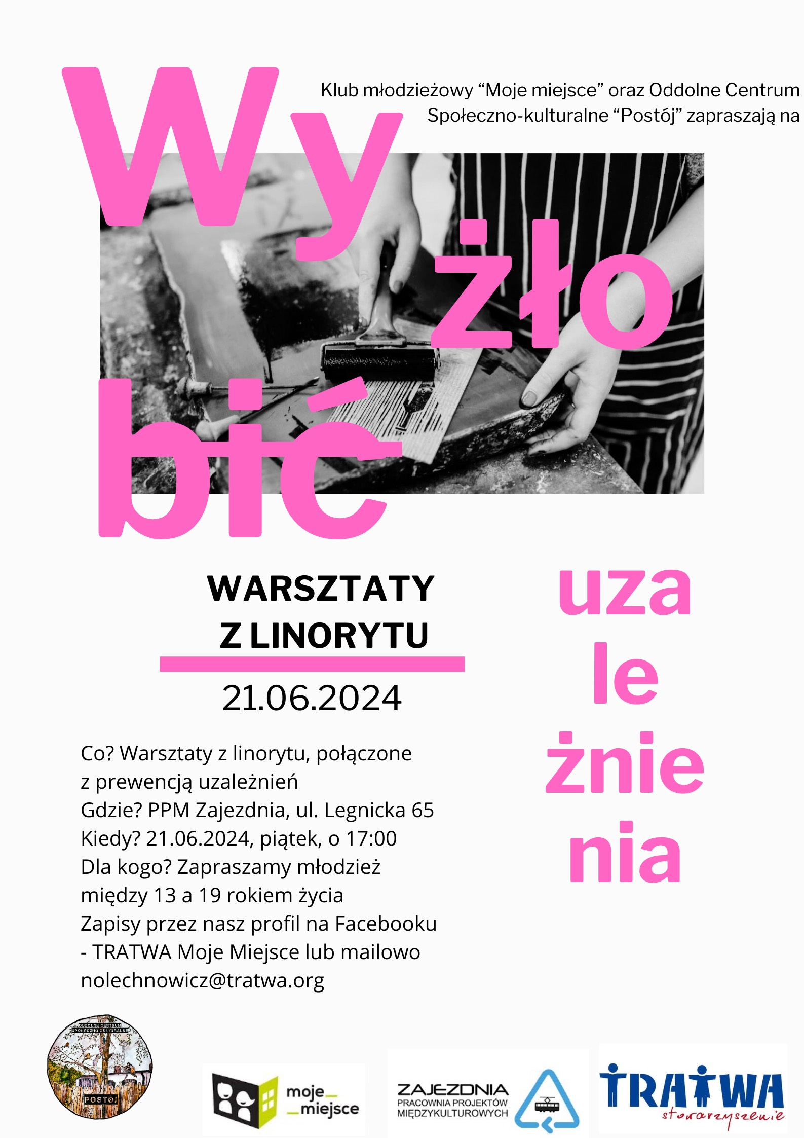 Wyżłobić uzależnienia – linoryt i trzeźwość